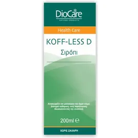DioCare Koff-Less D Syrup 200ml Σιρόπι για τον Βήχα