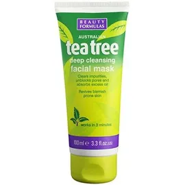 Beauty Formulas Tea Tree Deep Cleansing Facial Mask 100ml Μάσκα Καθαρισμού Προσώπου