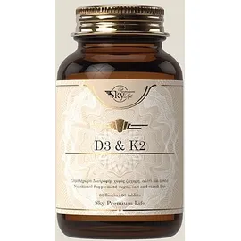 Sky Premium Life Vitamin D3 2200 IU & Vitamin K2 45mcg 60 Tabs