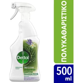 Dettol Αντιβακτηριδιακό Καθαριστικό Spray Πολλαπλών Χρήσεων Tru Clean Λεβάντα & Άνθος Πορτοκαλιάς 500ml
