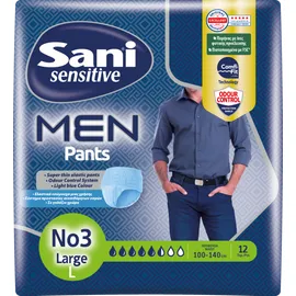 Sani Men Pants Ελαστικό Εσώρουχο Ακράτειας Νο3 Large 12τμχ