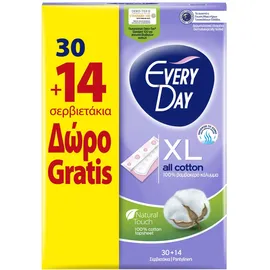 EveryDay Σερβιετάκια All Cotton Extra Long 30+14μχ Δώρο