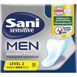 Sani Sensitive Men απορροφητικό προστατευτικό Level 2 (10τμχ)
