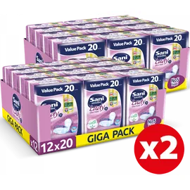 Σερβιέτες ακράτειας με βαμβάκι Sani Lady Super Giga Pack No5 480τεμ (24x20τεμ- 2 κιβώτια)