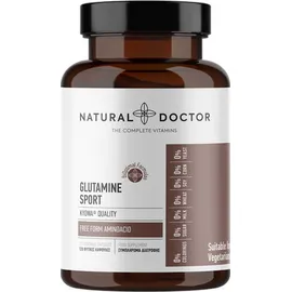 Natural Doctor Glutamine Sport Συμπλήρωμα Διατροφής με Γλουταμίνη 120 Φυτικές Κάψουλες