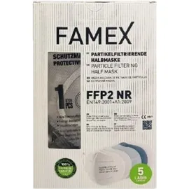 Famex Μάσκες Γκρί FFP2 NR με Προστασία άνω των 98% Χωρίς Βαλβίδα Εκπνοής 10 Τεμάχια