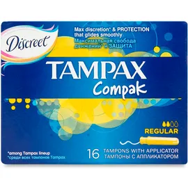 Tampax Compak Regular Tampons 16 Pcs