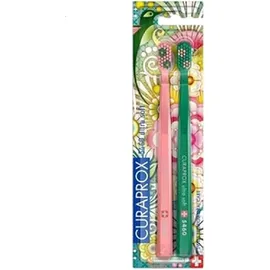 Curaprox CS 5460 Duo Summer Edition Οδοντόβουρτσες σε Διάφορα Χρώματα 2 Τεμάχια