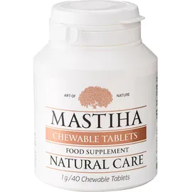 Mastiha Natural Care 40 Chewable Tabs Συμπλήρωμα Διατροφής Με Μαστίχα για Φυσική Φροντίδα 1g x 40 Μασώμενα Δισκία