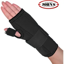 JOHNS ΕΠΙΚΑΡΠΙΟ ΜΕ ΤΡΥΠΑ ΑΡΙΣΤΕΡΟ NEOPRENE ΜΑΥΡΟ SMALL