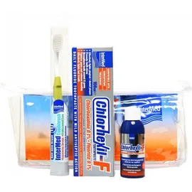 Chlorhexil F Travel Kit με Οδοντόκρεμα 100ml + Στοματικό Διάλυμα 60ml + 1 Οδοντόβουρτσα