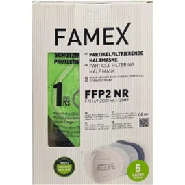 Famex Μάσκες Λαχανί FFP2 NR με Προστασία άνω των 98% Χωρίς Βαλβίδα Εκπνοής 10 Τεμάχια