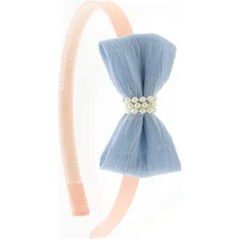 MATILDA Στέκα Μαλλιών Παιδική Πλαστική με Φιόγκο και Πέρλες - 1τεμ