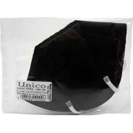 UNICO Pro Μαύρη Μάσκα Προστασίας FFP2, Πιστοποιημένες Ελληνικές Μάσκες CE 2198, 25τμχ