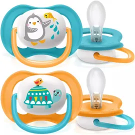 Philips Πιπίλα Ultra Air Pacifier Σιλικόνης Mint 6+ 2τμχ
