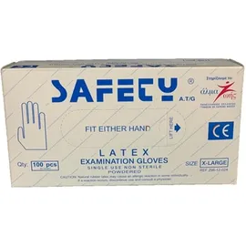 Anats Safety Εξεταστικά Γάντια Latex με Πούδρα Large 100 τμχ