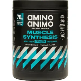 Amino Animo Organic Protein Muscle Synthesis Vanilla Flavor 500 g