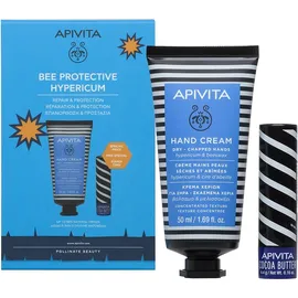 Apivita Bee Protetive Hypericum Hand Cream 50ml & Lip Care