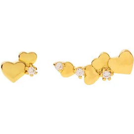 MEDISEI Dalee Ασημένια Σκουλαρίκια, Love Hearts 05427 - 1 ζευγάρι