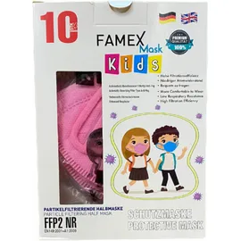 Ροζ Παιδική Μάσκα Προστασίας Προσώπου FFP2 με CE πιστοποίηση 5 στρωμάτων