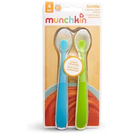 MUNCHKIN Gentle Silicone Infant Spoons, Βρεφικά Κουτάλια Σιλικόνης - 2τεμ