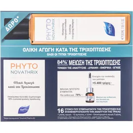 Phyto Novathrix Global Anti-Hair Loss Treatment 12 vials x 3.5 ml & Novathrix Fortifying Energizing Shampoo 200 ml