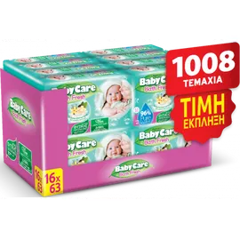 Mωρομάντηλα BabyCare Bath Fresh Super Value Box 1008 τεμ (16x63τμχ)