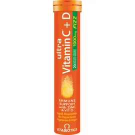 Vitabiotics Ultra Vitamin C + D Orange Flavour 20 eff tabs