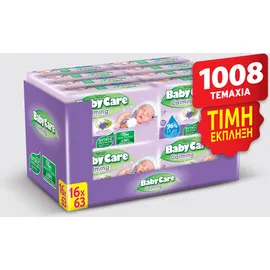 Μωρομάντηλα BabyCare PROMO Calming Pure Water 16 Πακέτα x 63 Τεμάχια [1.008 Μωρομάντηλα]