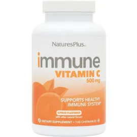 NATURE'S PLUS Immune Vitamin C 500mg 100 Μασώμενες Ταμπλέτες