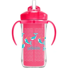 Dr. Brown's Κύπελλο θερμός με καλαμάκι 300ml Ροζ