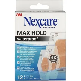 NEXCARE Max Hold Waterproof Αδιάβροχοι Μικροεπίδεσμοι 12 Τεμάχια