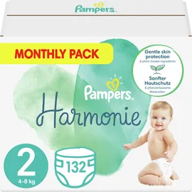 Pampers Harmonie Μέγεθος 2 [4-8kg] 132 Πάνες του Μήνα MSB