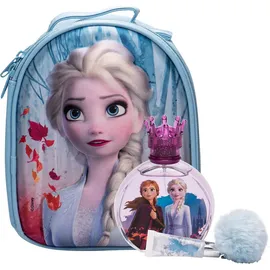 Disney Frozen II Eau de Toilette 100ml Combo: Edt 100 Ml + Lip Balm 6 Ml + Backpack Elsa