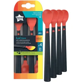 Tommee Tippee TT Heat Sense Weaning Spoon Κουταλάκια Βρεφικά με Ένδειξη Θερμότητας για 4m+ 4 Τεμάχια