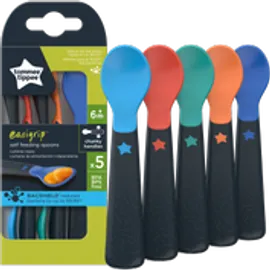Tommee Tippee  TT Easigrip Feeding Spoon Κουταλάκια Σίτισης Σκληρού Τύπου για 6m+ 5 Τεμάχια