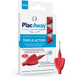 Plac Away Μεσοδόντια Βουρτσάκια Κόκκινα 0,5mm
