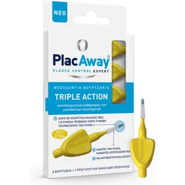 Plac Away Μεσοδόντια Βουρτσάκια Κίτρινα 0,7mm