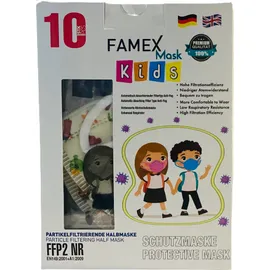 Famex Mask Kids Παιδικές Μάσκες Προστασίας FFP2 NR Cowboy 10 Τεμάχια σε Κουτί