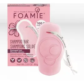 Foamie Shampoo Bar Hibiskiss for Damage Hair Σαμπουάν για Κατεστραμμένα Μαλλιά 80gr