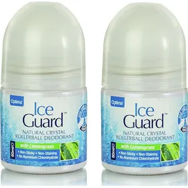 Optima Ice Guard Rollerball Υποαλλεργικό Αποσμητικό απο Φυσικά Μεταλλικά αλατα με Λεμονόχορτο 50ml 1+1 -50% στο δεύτερο προιον