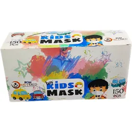 Poli MeyMed Boy Kids Mask Παιδικές Μάσκες Προσώπου για Αγόρι με Λεπτό Λάστιχο Διάφορα Σχέδια και Χρώματα 150 Τεμάχια