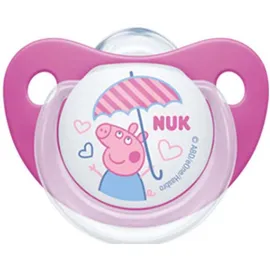 Nuk Peppa Pig Trendline Πιπίλα Σιλικόνης Ροζ 6-18m 1 τεμ