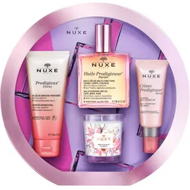 Nuxe Set Huile Prodigieuse Florale Dry Oil 100ml + Shower Gel Prodigieux Florale 100ml + Gel Creme Prodigieuse Boost 40ml + Florale Candle 1τμχ