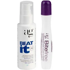 AG PHARM Beat it Εντομοαπωθητικό Γαλάκτωμα Refreshing Body Milk 100ml &amp; Bite Free Stick 12gr