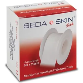 SEDA SKIN Μεταξωτή Αυτοκόλλητη Επιδεσμική Ταινία Υποαλλεργική 5mx2.5cm
