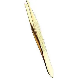 BEAUTY SPRING Tweezer Gold Plated Straight Τριχολαβίδα Φρυδιών Ίσια 328 σε Χρυσό Χρώμα 1 Τεμάχιο