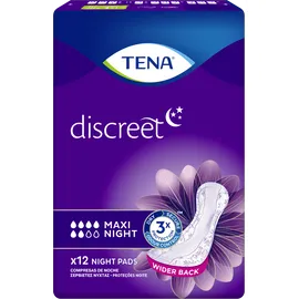 TENA Lady Discreet Maxi Night Απορροφητικές Σερβιέτες Νύχτας για την Ακράτεια 12τμχ