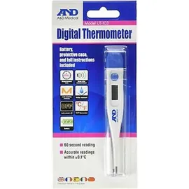 A&amp;D MEDICAL Digital Thermometer UT-103 Ψηφιακό Θερμόμετρο Λεπτού 1 με Ηχητική Ένδειξη Τεμάχιο