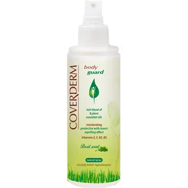 COVERDERM Body Guard Spray Ενυδατικό Εντομοαποθητικό Σώματος με 8 Φυτικά Αιθέρια Έλαια &amp; Προστατευτικούς Παράγοντες με Άρωμα Βασιλικού 100ml